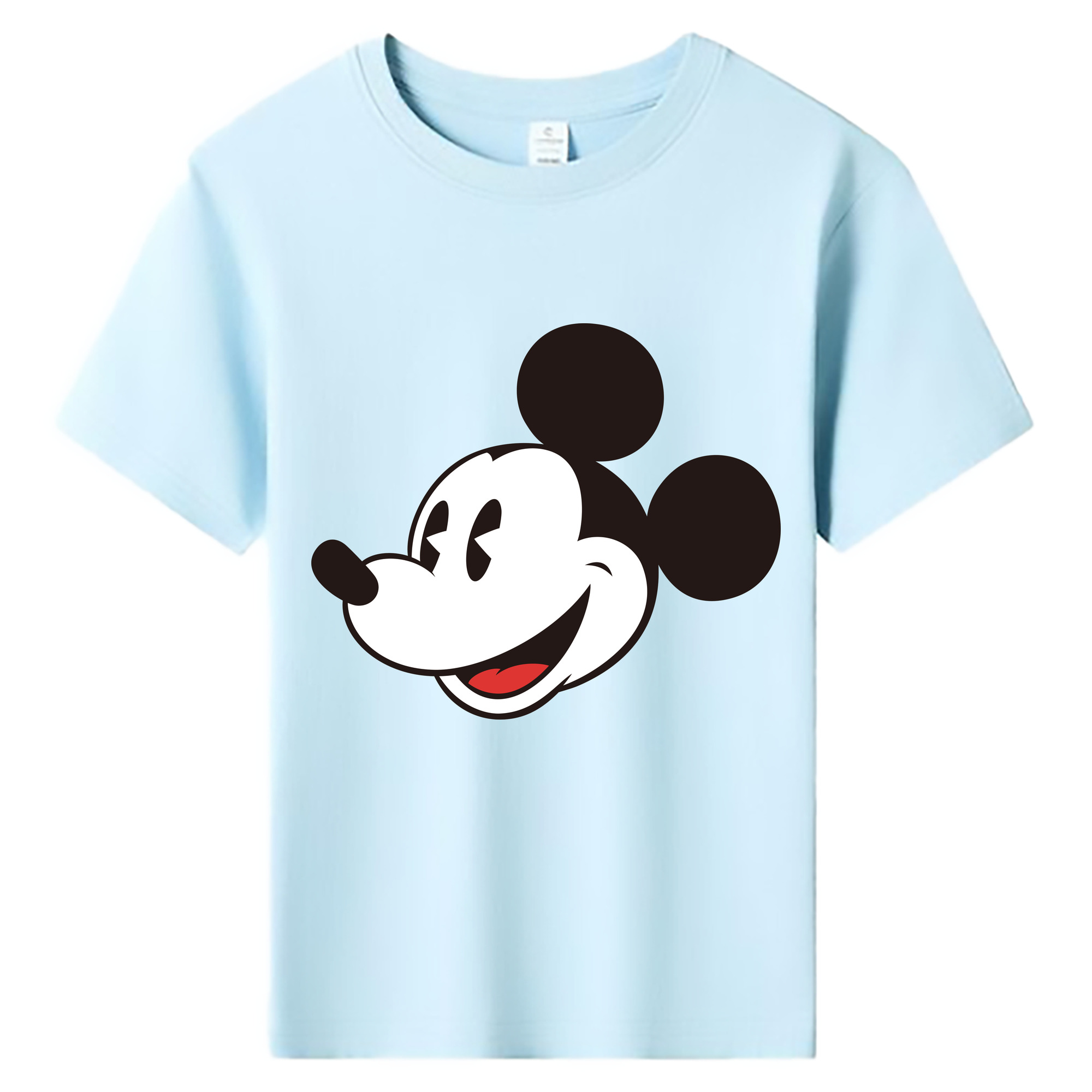 ミッキーマウス Mickey Mouse 綿100％キッズTシャツ（フロントプリント）